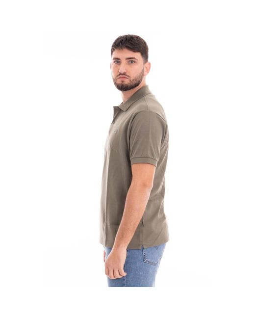 Lacoste Polo-shirt mit kurzen ärmeln in Gray für Herren