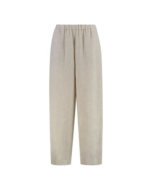 Wide Trousers Fabiana Filippi de color Gray