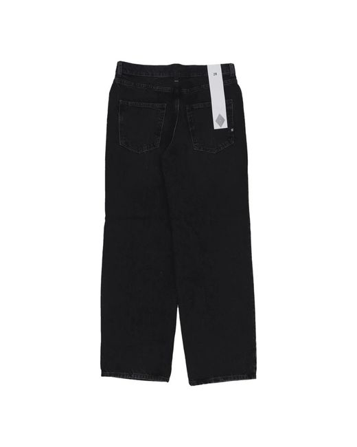 AMISH Black Loose Fit Jeans for men