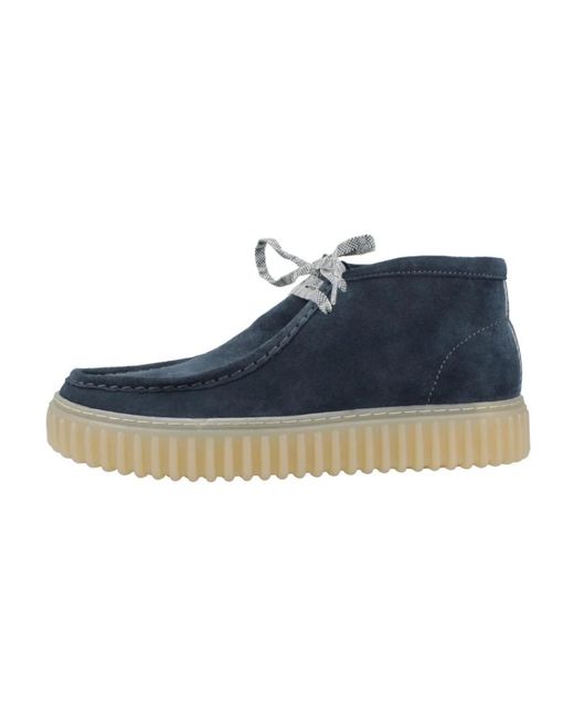 Lace-Up Boots di Clarks in Blue da Uomo
