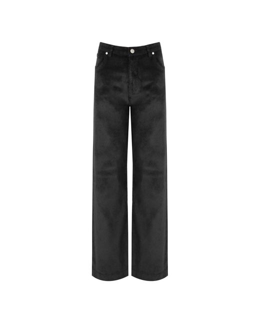 Cruna Black Straight Jeans