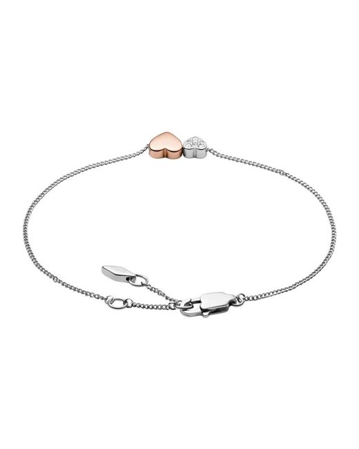 Bracelets Fossil en coloris Metallic