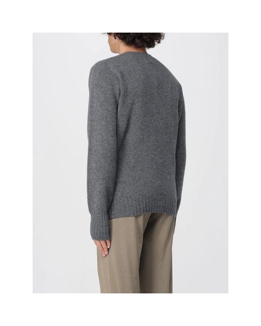 Drumohr Gray Round-Neck Knitwear for men