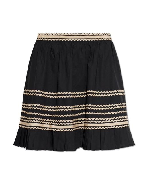 Ulla Johnson Black Short Skirts