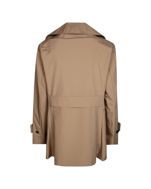 Save The Duck Brown Double-Breasted Coats