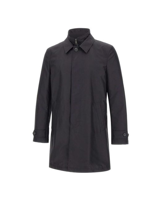Fay Blue Single-Breasted Coats for men