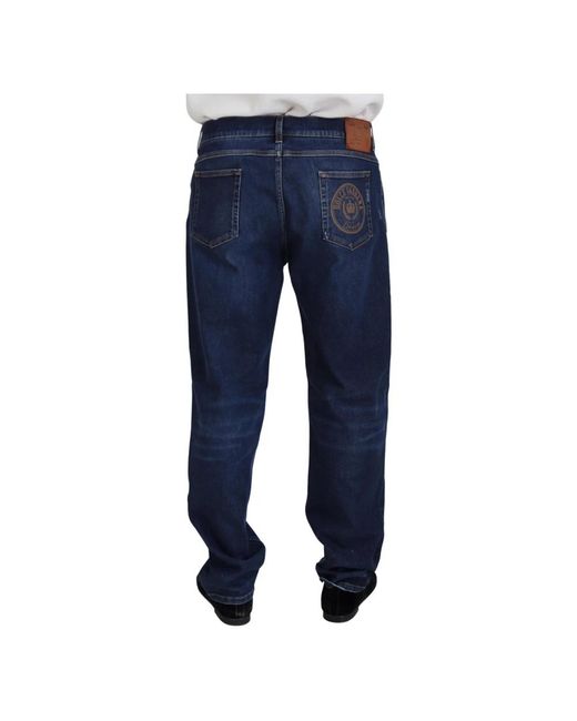 Dolce & Gabbana Blaue gewaschene baumwoll-casual-denim-jeans in Blue für Herren