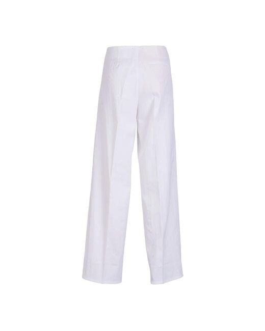 Forte_forte White Wide Trousers