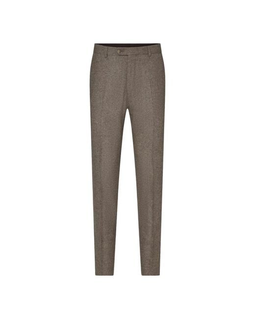 Oscar Jacobson Gray Suit Trousers for men