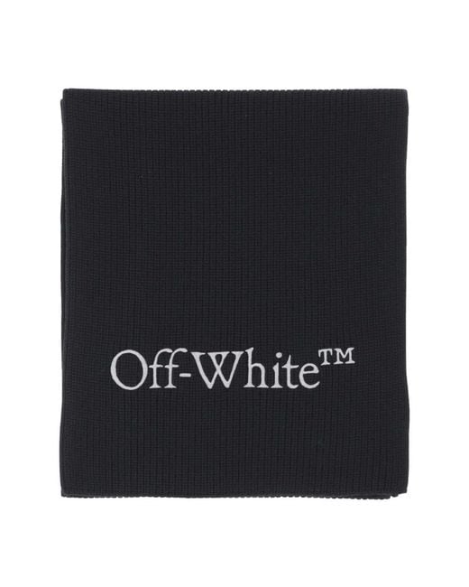 Off-White c/o Virgil Abloh Black Winter Scarves for men