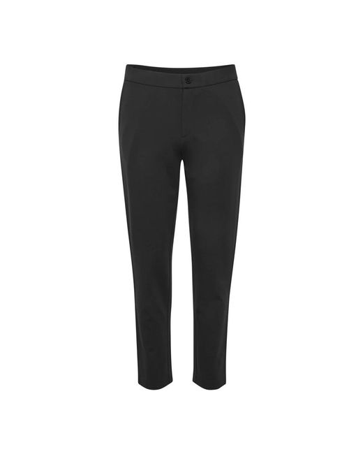 Part Two Black Slim-Fit Trousers
