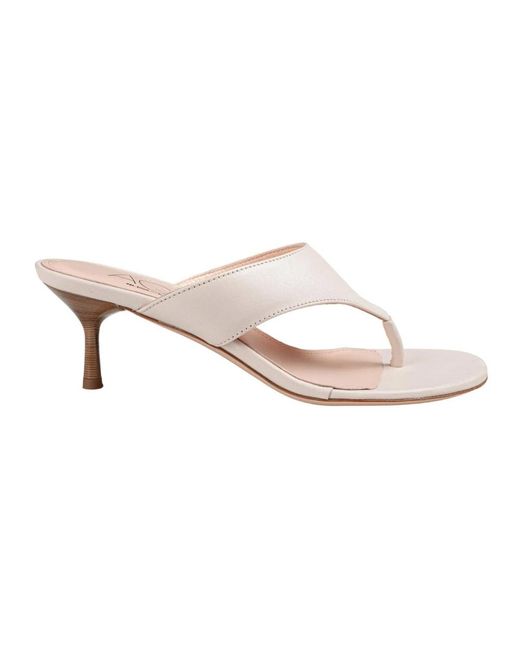 Agl Attilio Giusti Leombruni White Heeled Mules