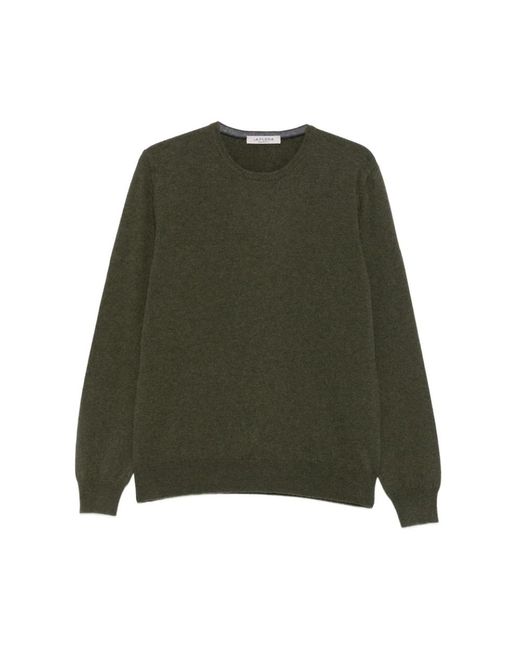 La Fileria Green Cashmere Knitwear for men