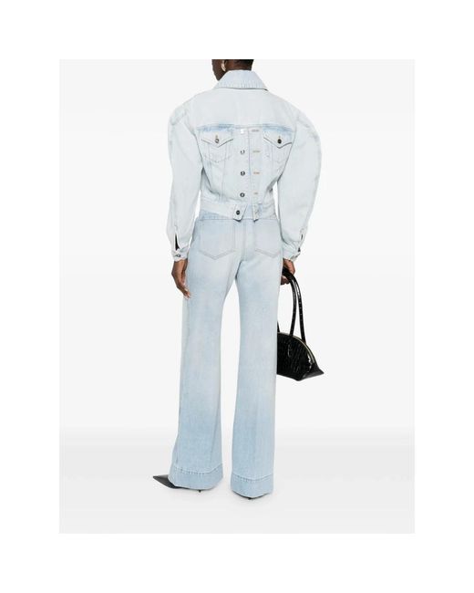 Givenchy Back-To-Front Cocoon Jacket in het Blue