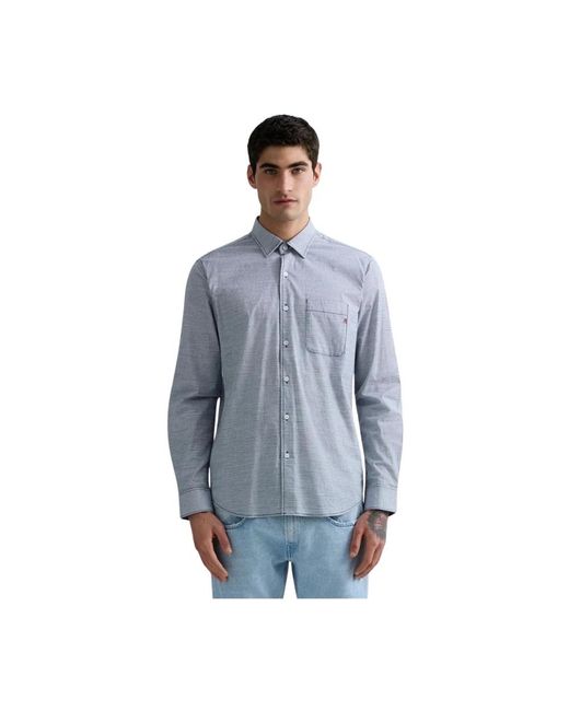 Replay Blue Casual Shirts for men