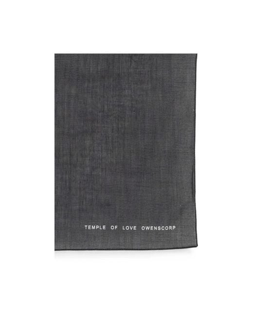 Rick Owens Black Scarves