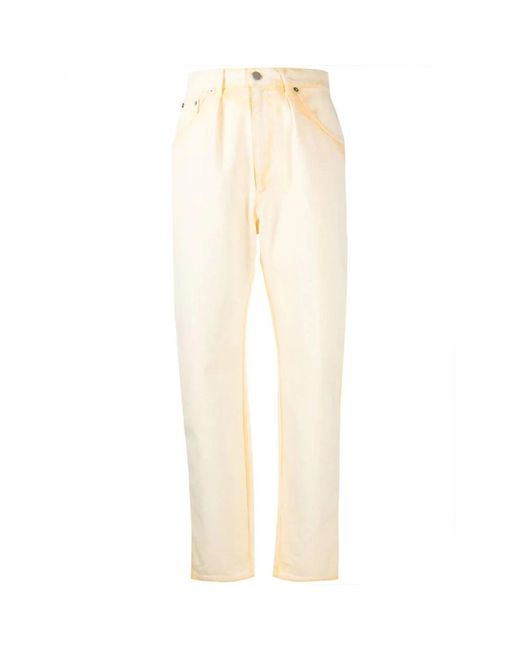 Alberta Ferretti Natural Straight Fit Jeans