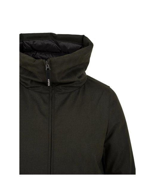 Aspesi Jassen ,Groen ,Winterjas in het Black