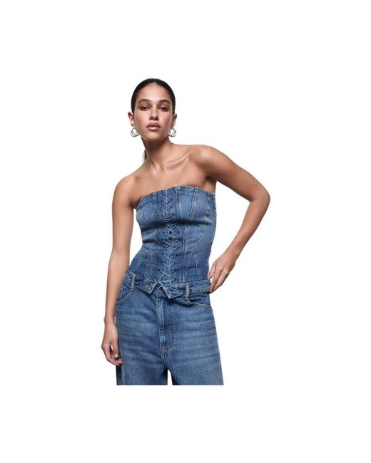 Liu Jo Blue Sleeveless Tops