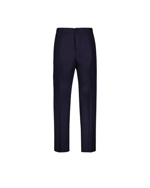 Dior Blue Straight Trousers for men