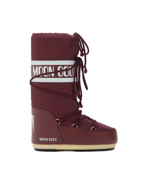 Moon Boot Red Winter Boots