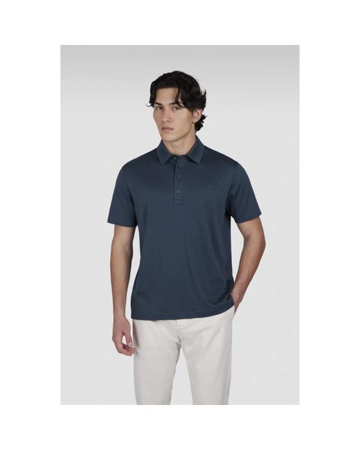 Paul & Shark Haifischflossen-Besticktes Baumwoll-Poloshirt in Blue für Herren