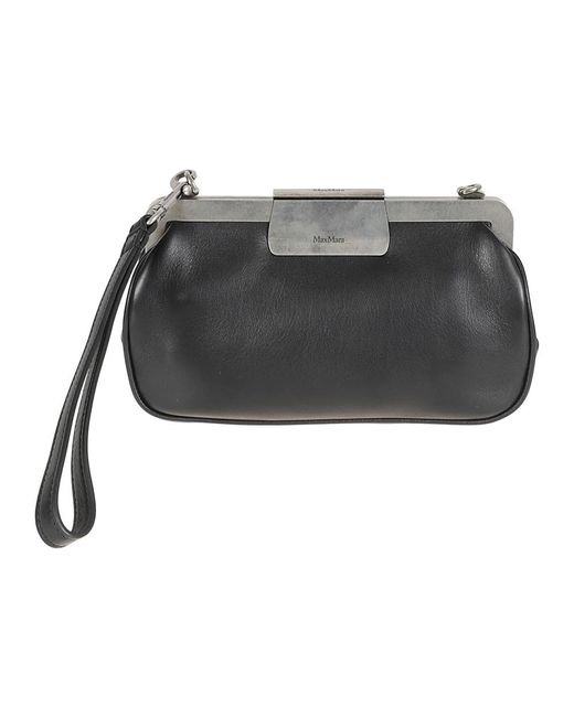 Max Mara Gray Clutches