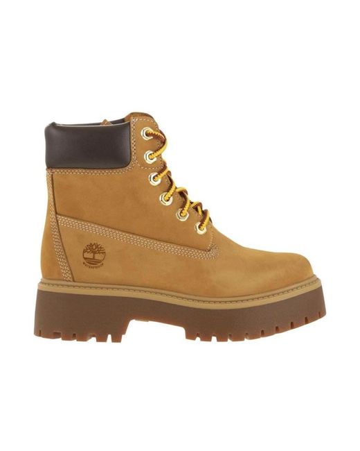 Timberland Stone Street 15.24 Cm Lace-Up Waterproof Boot in het Brown