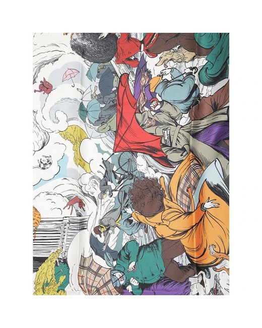 Silky Scarves Burberry de color Green