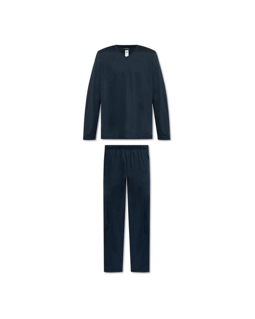 Hanro Zweiteiliger pyjama in Blue für Herren
