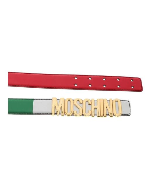 Moschino Metallic Belts for men
