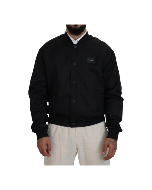 Bomber Jackets di Dolce & Gabbana in Black da Uomo