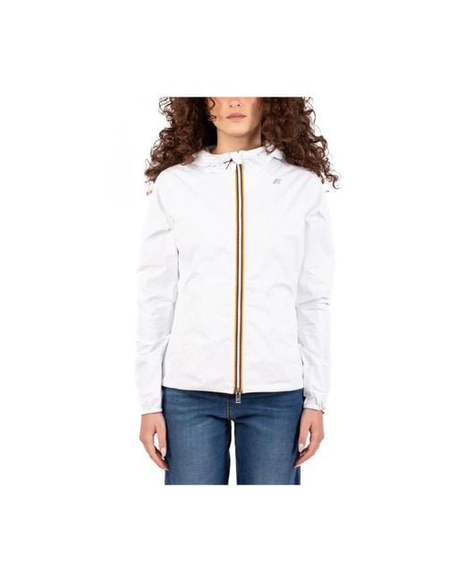 K-Way White Light Jackets