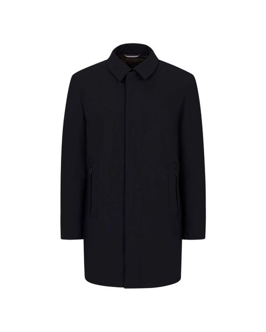 Bugatti Blue Single-Breasted Coats for men