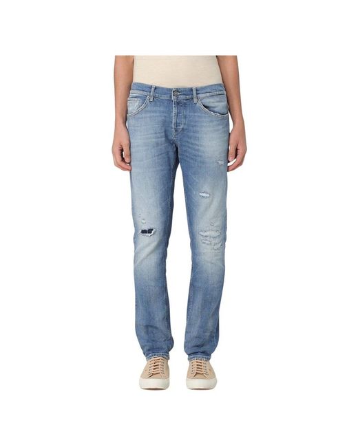 Dondup Blue Slim Fit Jeans for men