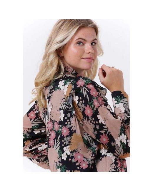 Sofie Schnoor Kleedjes ,Veelkleurig ,Zwarte Mini Jurk Voor Vrouwen in het Black