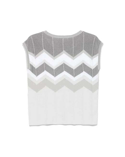 D.exterior Gray Sleeveless Jumpers for men
