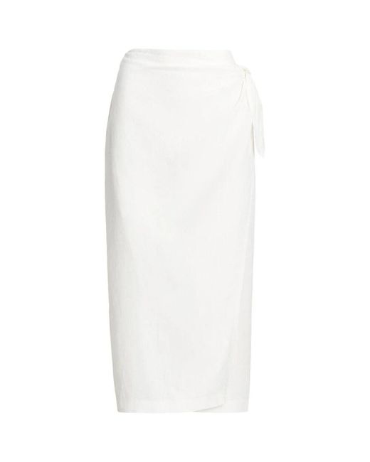Ralph Lauren White Midi skirts