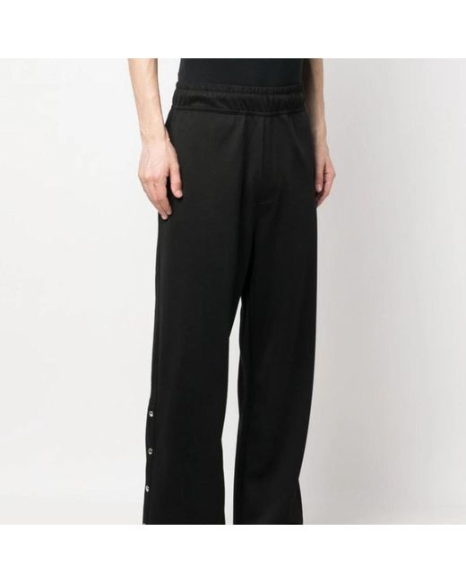 Trousers > straight trousers Lanvin pour homme en coloris Black