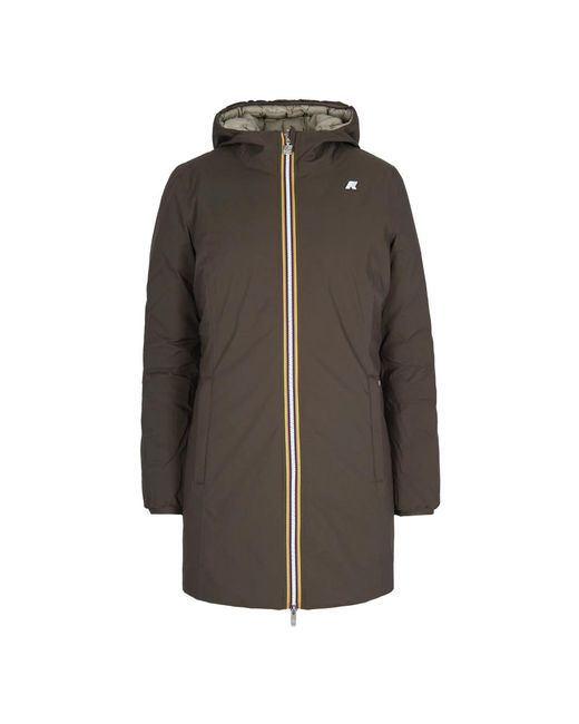 K-Way Parkas in het Brown