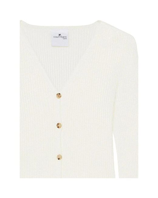 Courreges White Cardigans