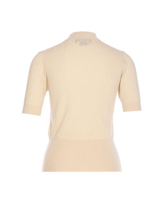 Fendi Sweater Manga Codo En Canelé in het Natural