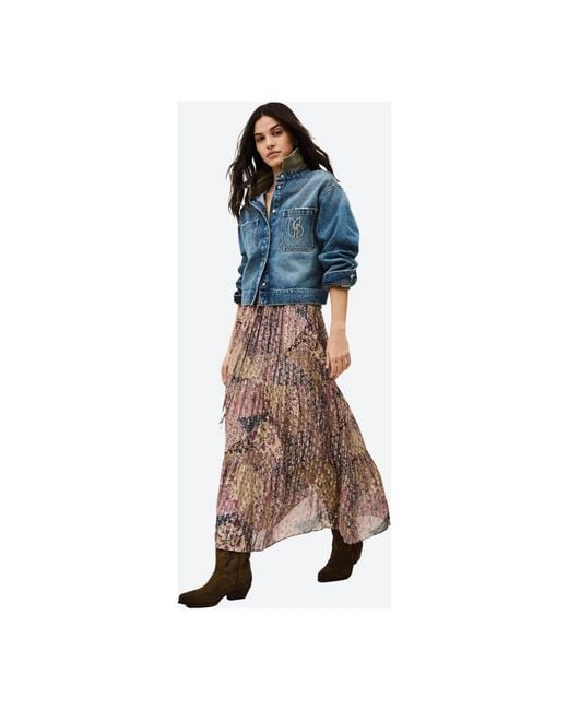Maxi Skirts Ba&sh en coloris Brown