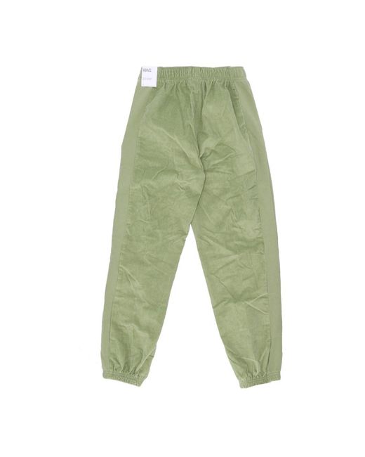 Nike Fitness ,Groen ,Katoen Corduroy Fleece High-Waisted Trainingsbroek in het Green