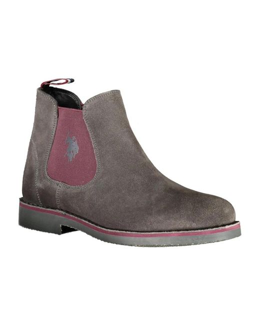 U.S. POLO ASSN. Brown Chelsea Boots for men