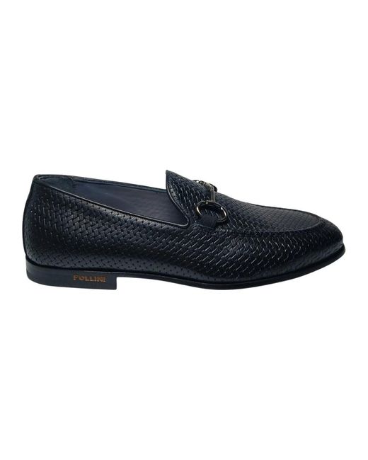 Pollini Blue Loafers for men