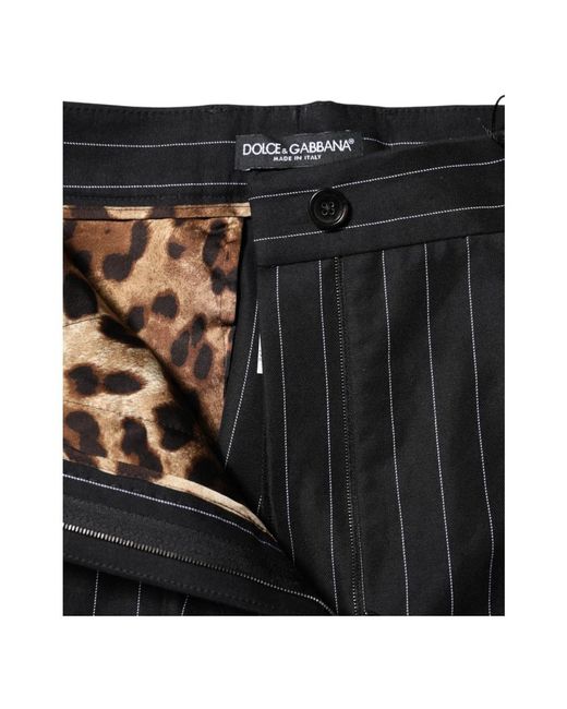 Dolce & Gabbana Black Slim-Fit Trousers