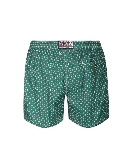 Mc2 Saint Barth Stretch-Badeanzug Mit Seitentaschen in Green für Herren