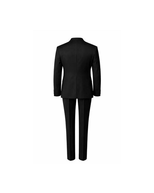 Franzese Collection Black Single Breasted Suits for men
