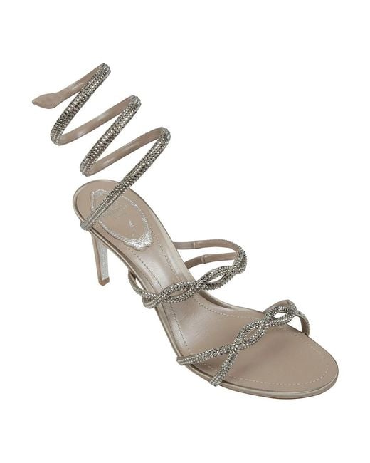High Heel Sandals Rene Caovilla en coloris Metallic